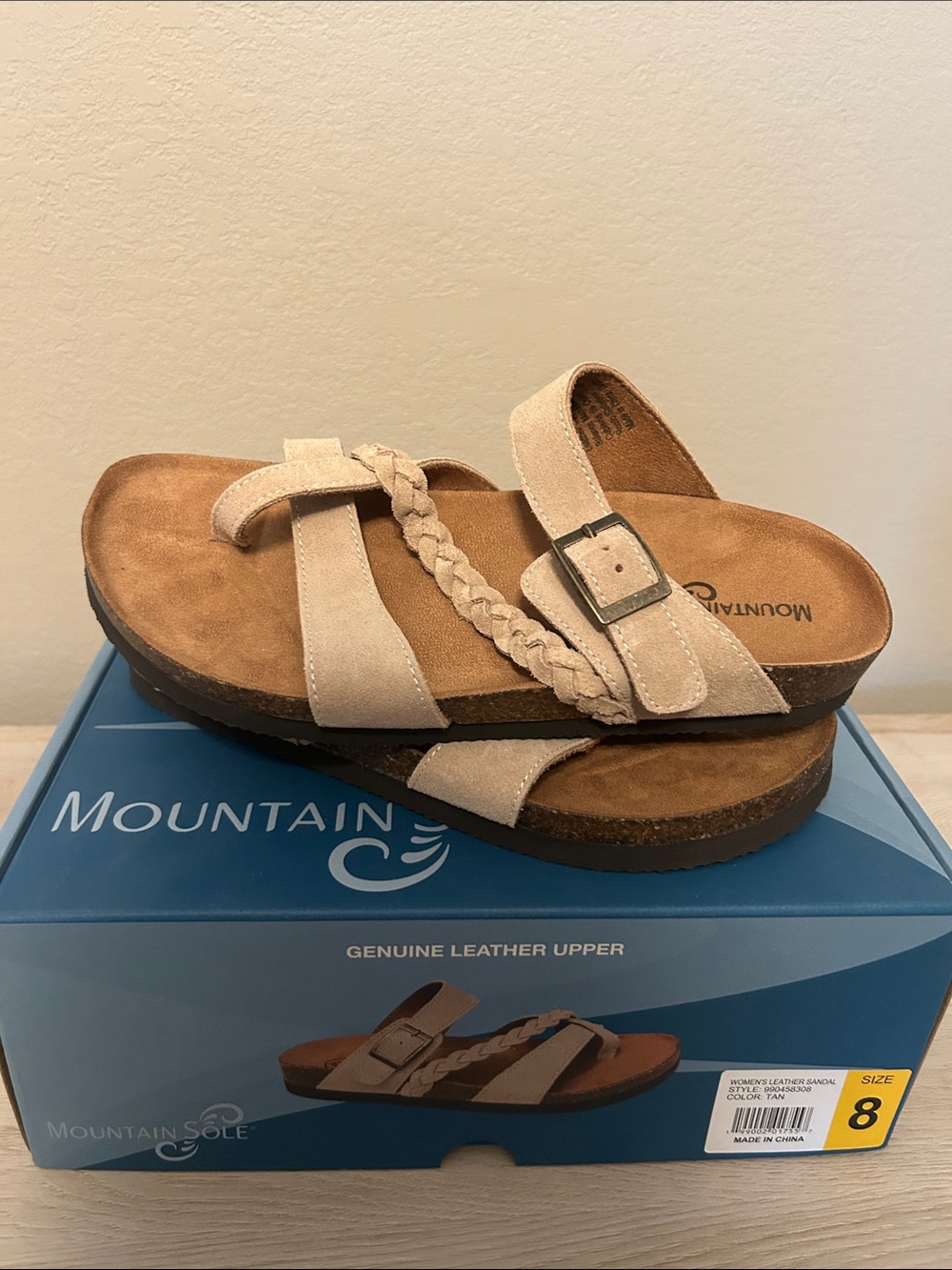Mountain Sole Braided Toe-Loop Sandals